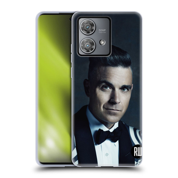 Robbie Williams Calendar Printed Tux Soft Gel Case for Motorola Edge 40 Neo 5G