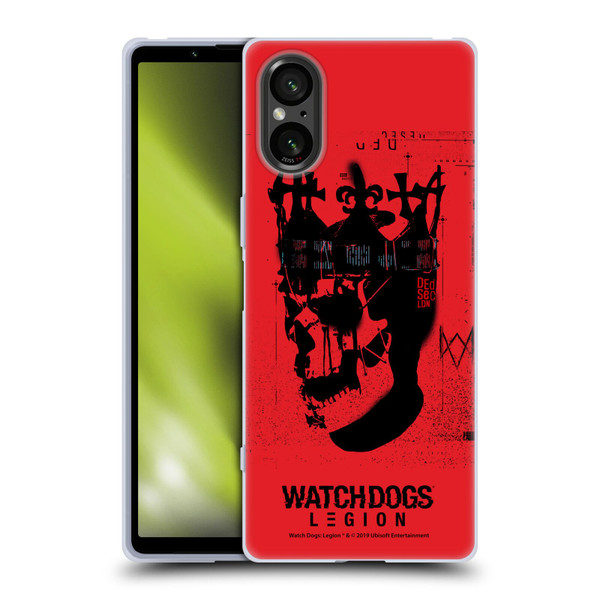 Watch Dogs Legion Street Art Ded Sec Skull Soft Gel Case for Sony Xperia 5 V 5G