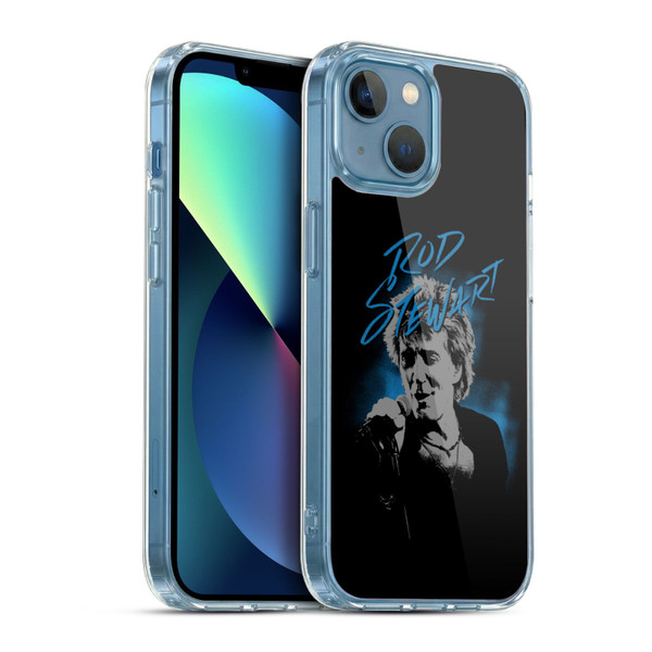 Rod Stewart Art Scribble Soft Gel Case for Apple iPhone 13 Mini