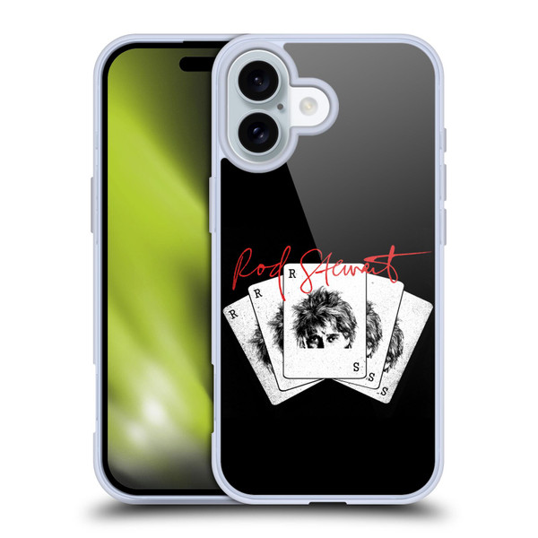 Rod Stewart Art Poker Hand Soft Gel Case for Apple iPhone 16