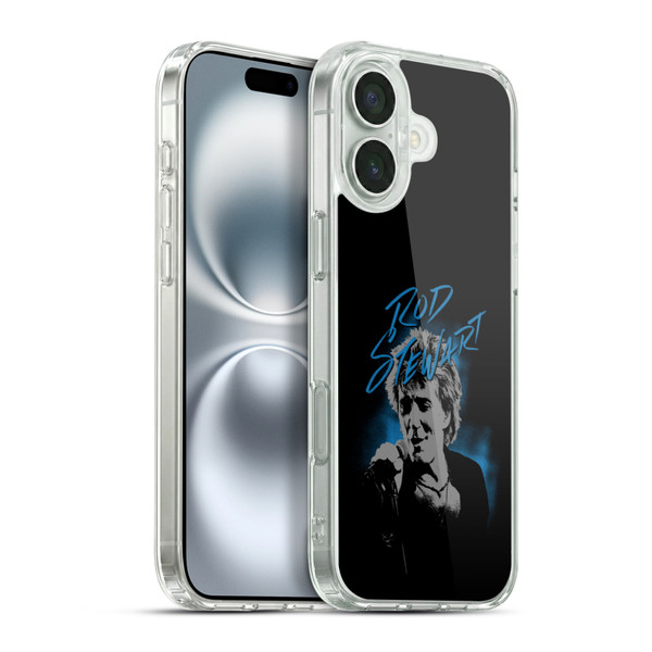 Rod Stewart Art Scribble Soft Gel Case for Apple iPhone 16 Plus