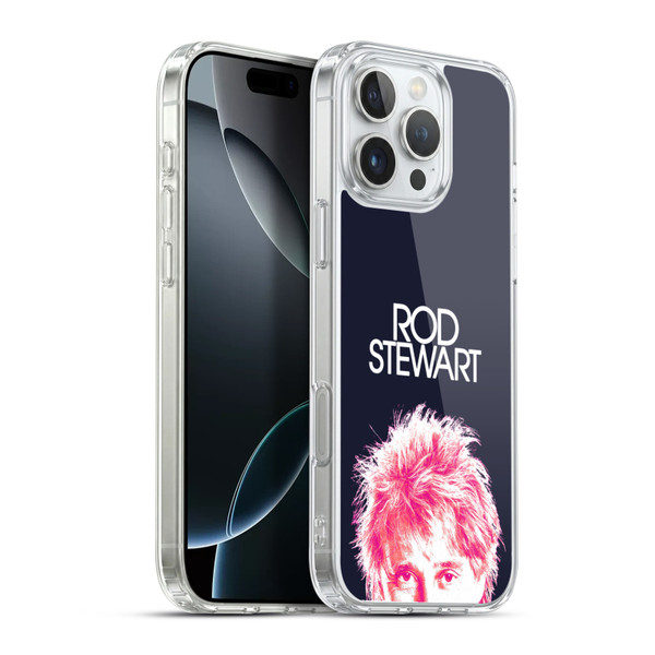 Rod Stewart Art Neon Soft Gel Case for Apple iPhone 16 Pro Max