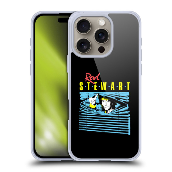 Rod Stewart Art Blinds Soft Gel Case for Apple iPhone 16 Pro