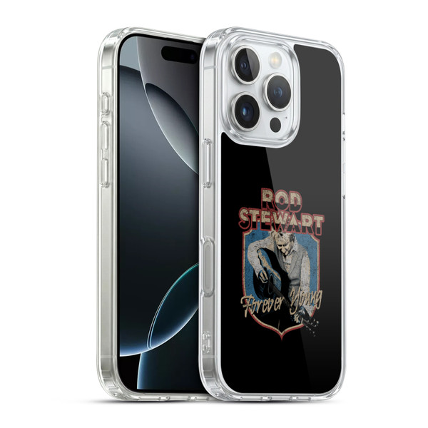 Rod Stewart Art Forever Young Soft Gel Case for Apple iPhone 16 Pro