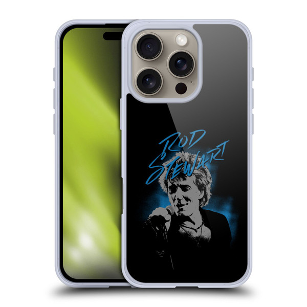 Rod Stewart Art Scribble Soft Gel Case for Apple iPhone 16 Pro