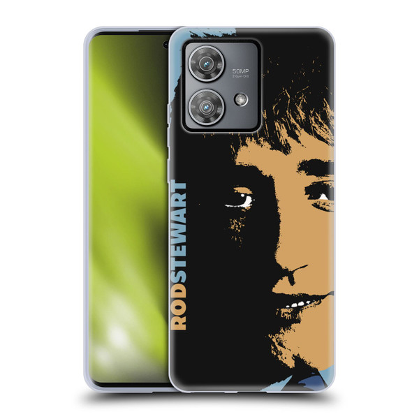 Rod Stewart Art Yesterday Retro Soft Gel Case for Motorola Edge 40 Neo 5G