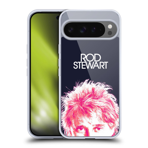 Rod Stewart Art Neon Soft Gel Case for Google Pixel 9 Pro XL