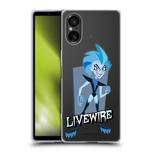DC Super Hero Girls Characters Livewire Soft Gel Case for Sony Xperia 5 V 5G
