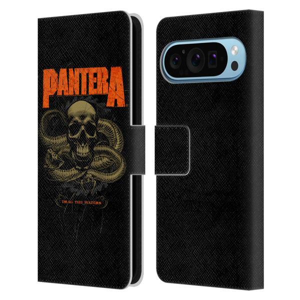 Pantera Art Drag The Waters Leather Book Wallet Case Cover For Google Pixel 9 / Pixel 9 Pro
