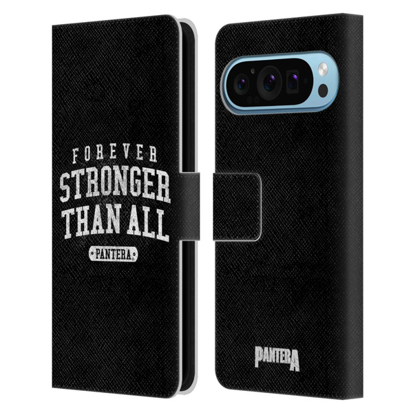 Pantera Art Stronger Than All Leather Book Wallet Case Cover For Google Pixel 9 / Pixel 9 Pro