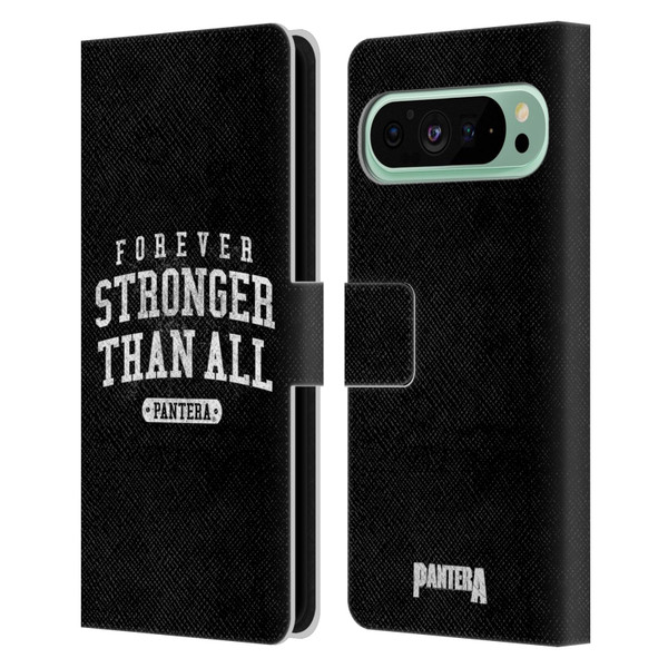 Pantera Art Stronger Than All Leather Book Wallet Case Cover For Google Pixel 9 Pro XL