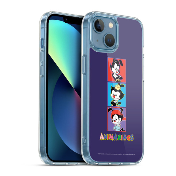 Animaniacs Graphics Tiles Soft Gel Case for Apple iPhone 13 Mini & MagSafe