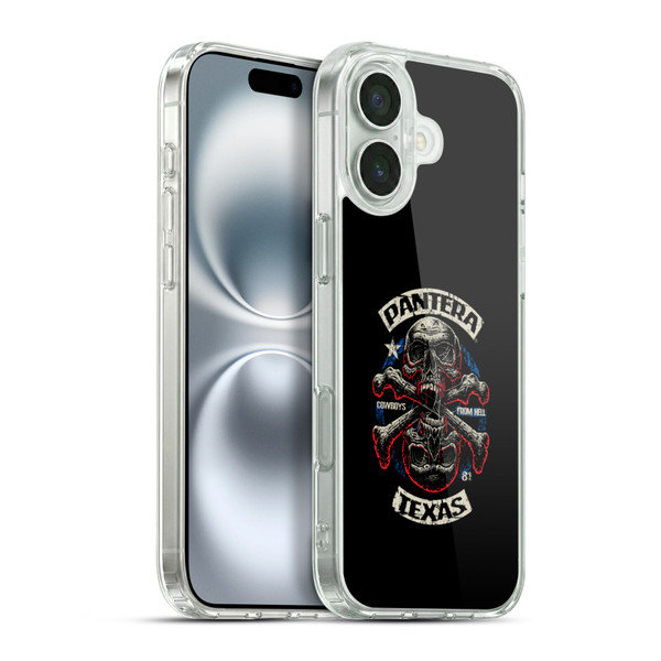 Pantera Art Double Cross Soft Gel Case for Apple iPhone 16 Plus & MagSafe