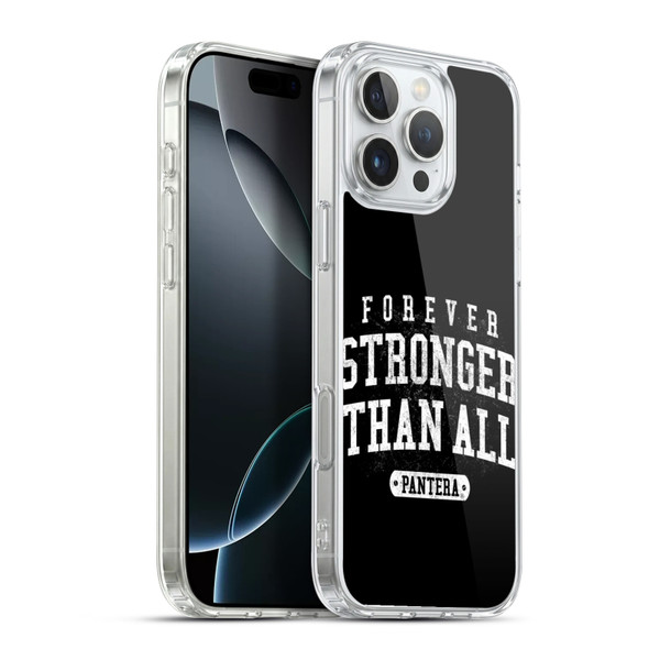 Pantera Art Stronger Than All Soft Gel Case for Apple iPhone 16 Pro Max & MagSafe