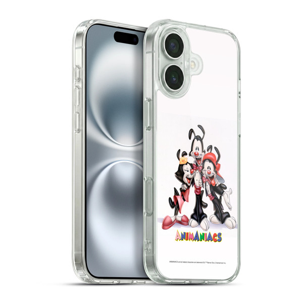 Animaniacs Graphics Formal Soft Gel Case for Apple iPhone 16 Plus & MagSafe