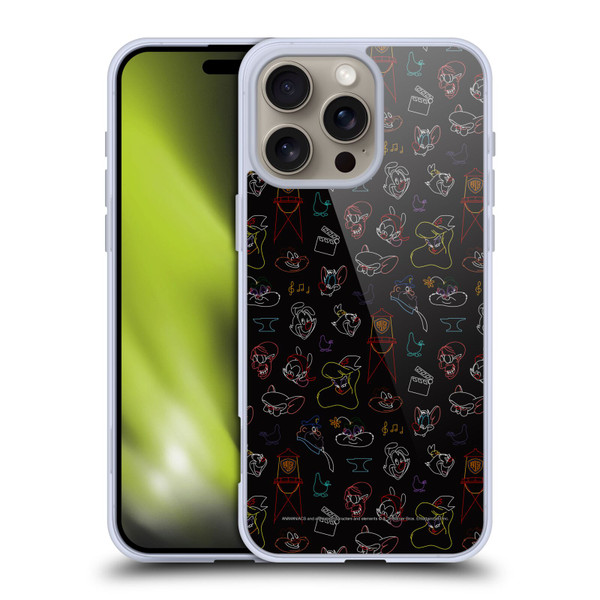 Animaniacs Graphics Pattern Soft Gel Case for Apple iPhone 16 Pro Max