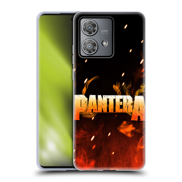 Pantera Art Fire Soft Gel Case for Motorola Edge 40 Neo 5G