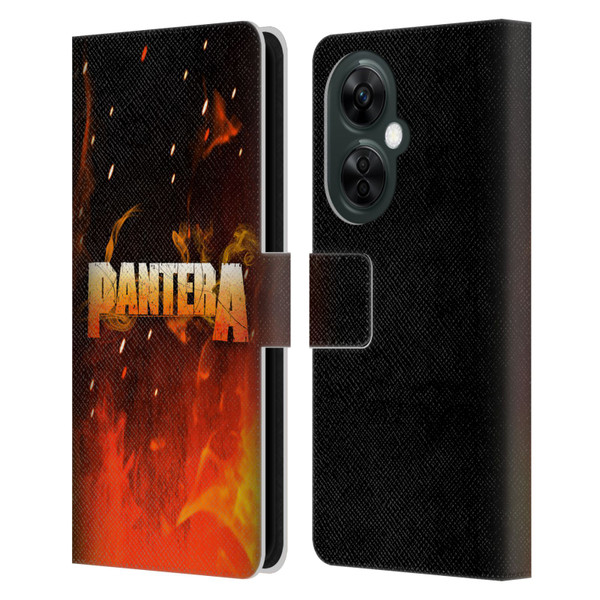 Pantera Art Fire Leather Book Wallet Case Cover For OnePlus Nord CE 3 Lite 5G
