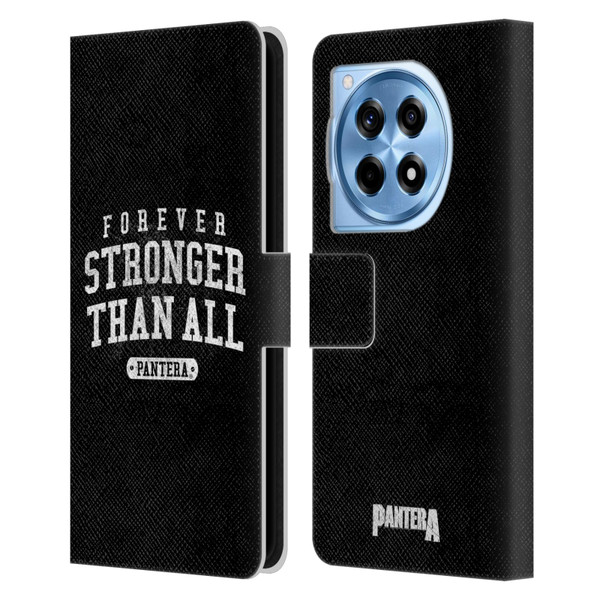 Pantera Art Stronger Than All Leather Book Wallet Case Cover For OnePlus 12R