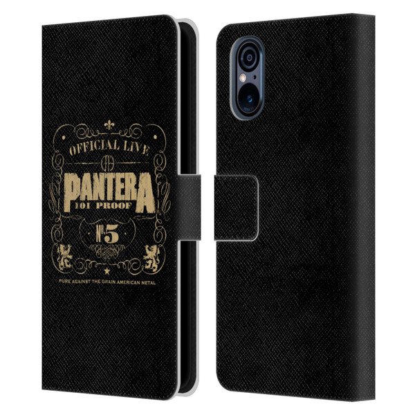 Pantera Art 101 Proof Leather Book Wallet Case Cover For Sony Xperia 5 V 5G