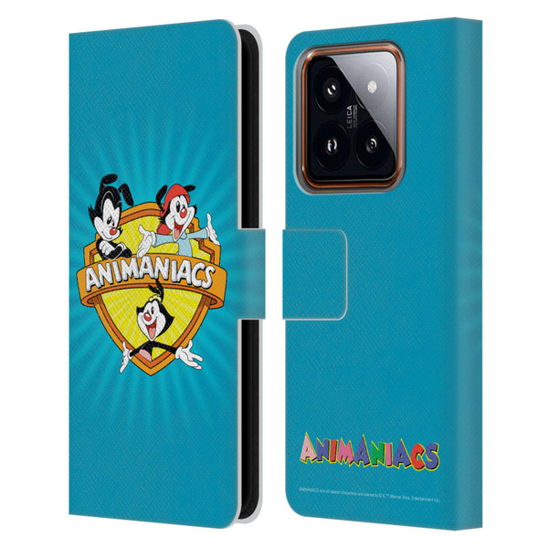 Animaniacs Graphics Logo Leather Book Wallet Case Cover For Xiaomi 14