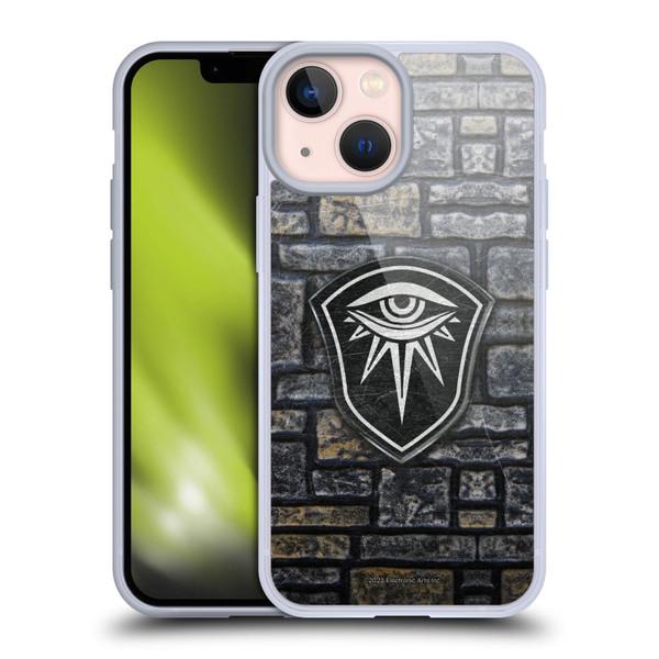 EA Bioware Dragon Age Inquisition Graphics Distressed Crest Soft Gel Case for Apple iPhone 13 Mini