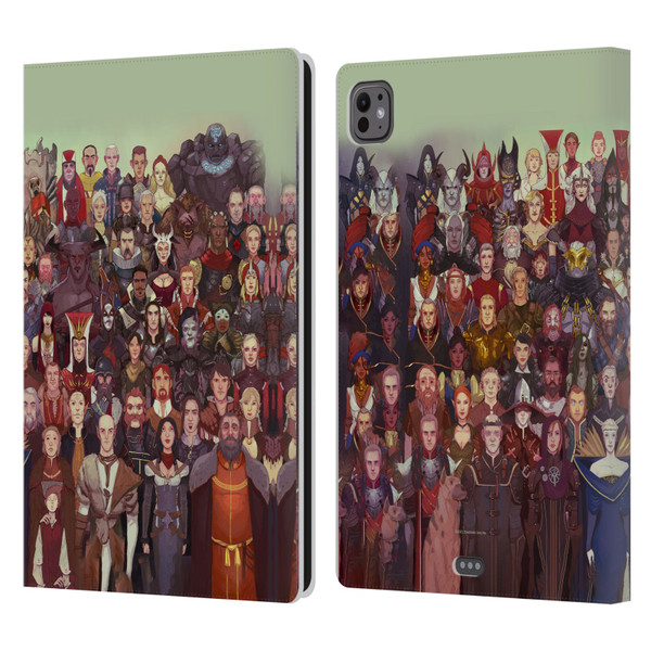 EA Bioware Dragon Age Inquisition Graphics Cast Of Thousands Leather Book Wallet Case Cover For Apple iPad Pro 11 M4 2024