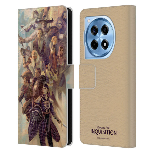 EA Bioware Dragon Age Inquisition Graphics Companions And Advisors Leather Book Wallet Case Cover For OnePlus 12R