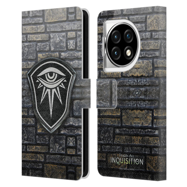 EA Bioware Dragon Age Inquisition Graphics Distressed Crest Leather Book Wallet Case Cover For OPPO OnePlus Ace 3 5G