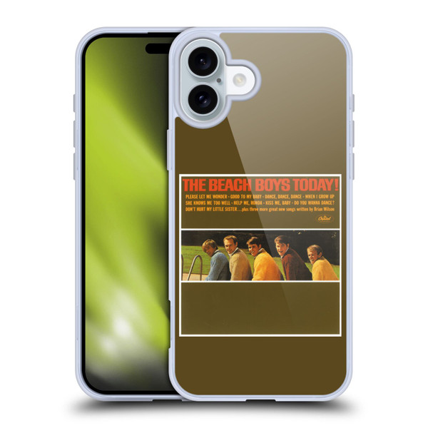 The Beach Boys Album Cover Art Today Soft Gel Case for Apple iPhone 16 Plus