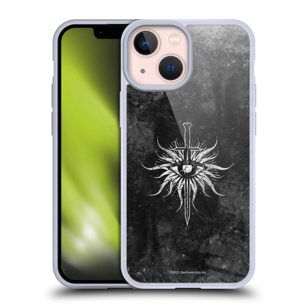 EA Bioware Dragon Age Heraldry Inquisition Distressed Soft Gel Case for Apple iPhone 13 Mini
