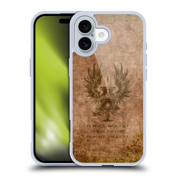 EA Bioware Dragon Age Heraldry Grey Wardens Distressed Soft Gel Case for Apple iPhone 16