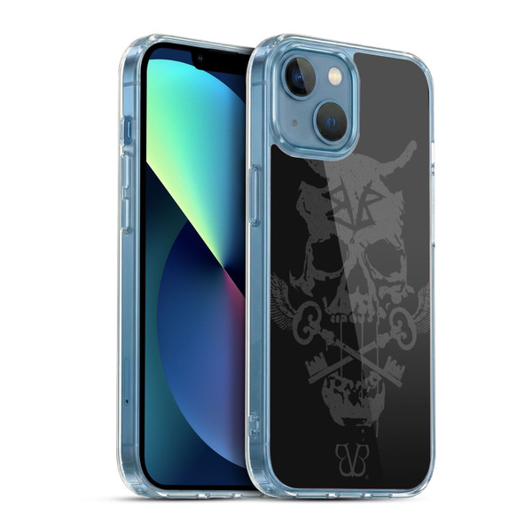 Black Veil Brides Band Art Skull Keys Soft Gel Case for Apple iPhone 13 Mini & MagSafe
