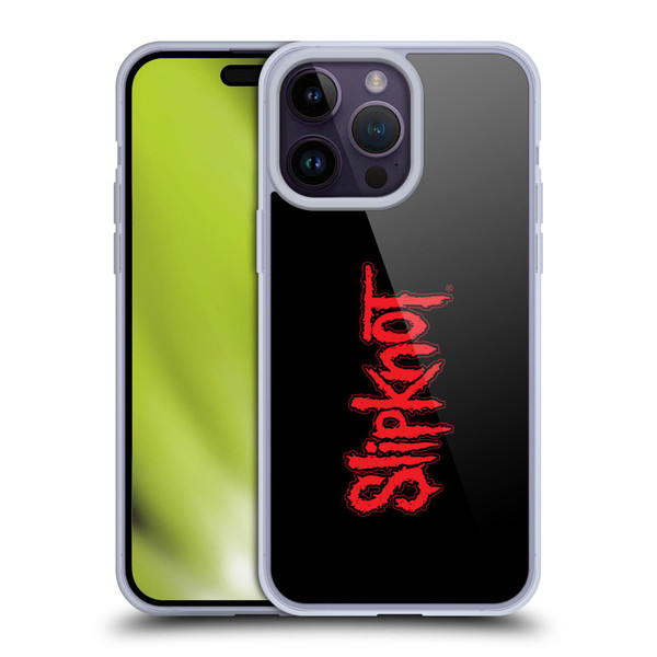 Slipknot Key Art Text Soft Gel Case for Apple iPhone 14 Pro Max