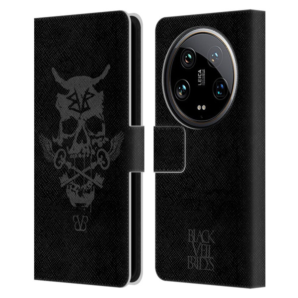 Black Veil Brides Band Art Skull Keys Leather Book Wallet Case Cover For Xiaomi 14 Ultra