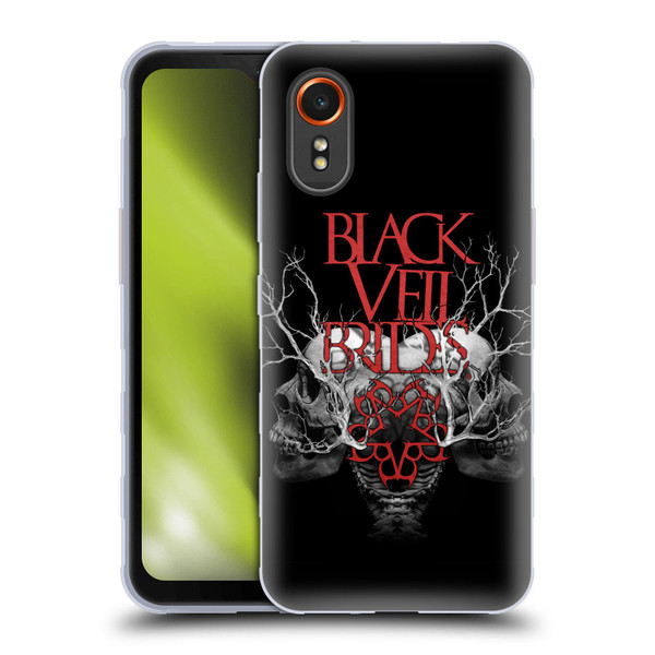 Black Veil Brides Band Art Skull Branches Soft Gel Case for Samsung Galaxy Xcover7 5G