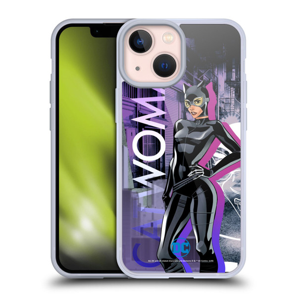 DC Women Core Compositions Catwoman Soft Gel Case for Apple iPhone 13 Mini