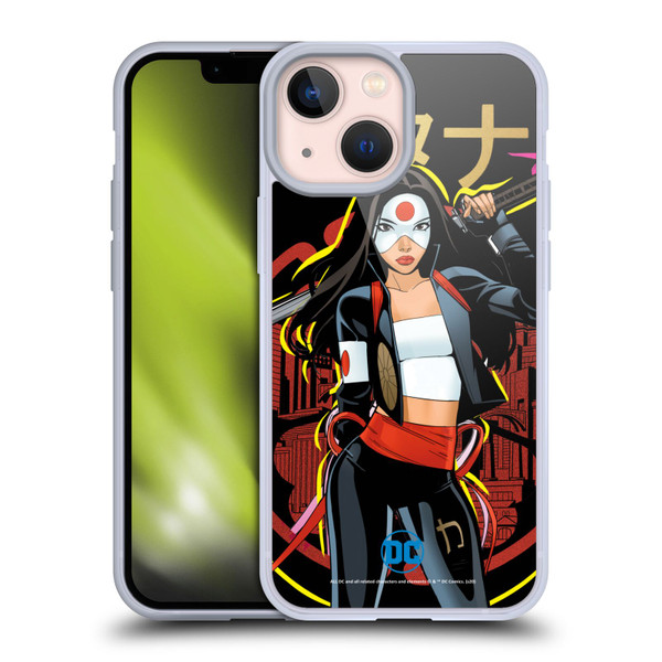DC Women Core Compositions Katana Soft Gel Case for Apple iPhone 13 Mini