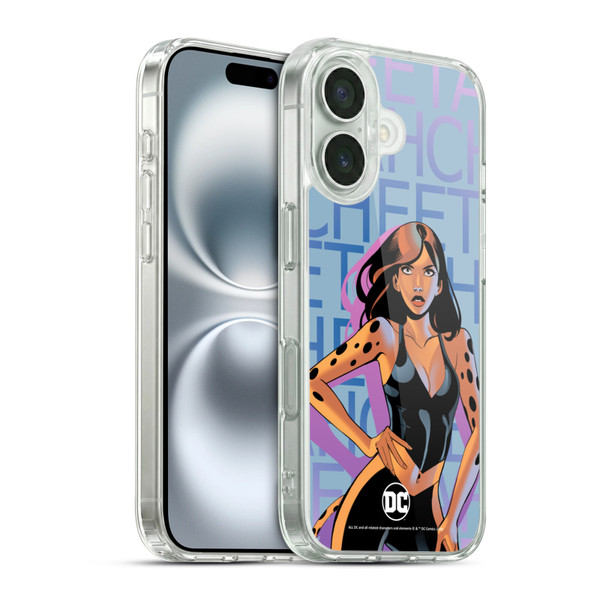 DC Women Core Compositions Cheetah Soft Gel Case for Apple iPhone 16 & MagSafe