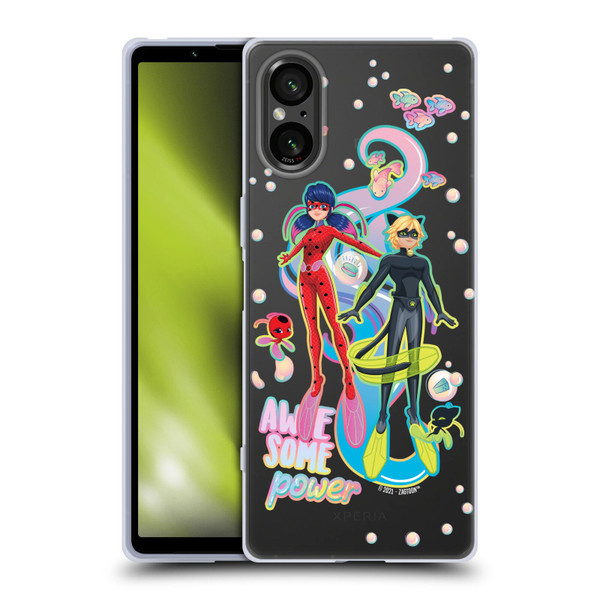 Miraculous Tales of Ladybug & Cat Noir Aqua Ladybug Awesome Power Soft Gel Case for Sony Xperia 5 V 5G