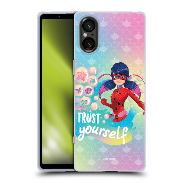 Miraculous Tales of Ladybug & Cat Noir Aqua Ladybug Trust Yourself Soft Gel Case for Sony Xperia 5 V 5G