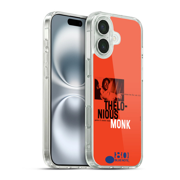 Blue Note Records Albums 2 Thelonious Monk Soft Gel Case for Apple iPhone 16 Plus & MagSafe