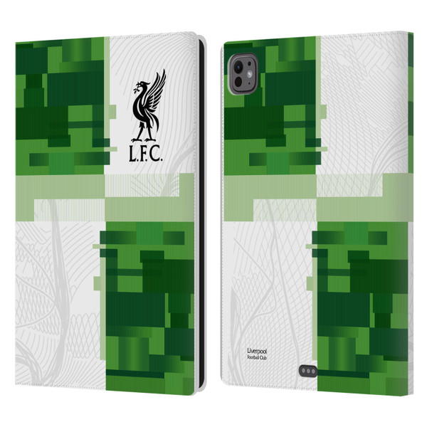 Liverpool Football Club 2023/24 Away Kit Leather Book Wallet Case Cover For Apple iPad Pro 11 M4 2024