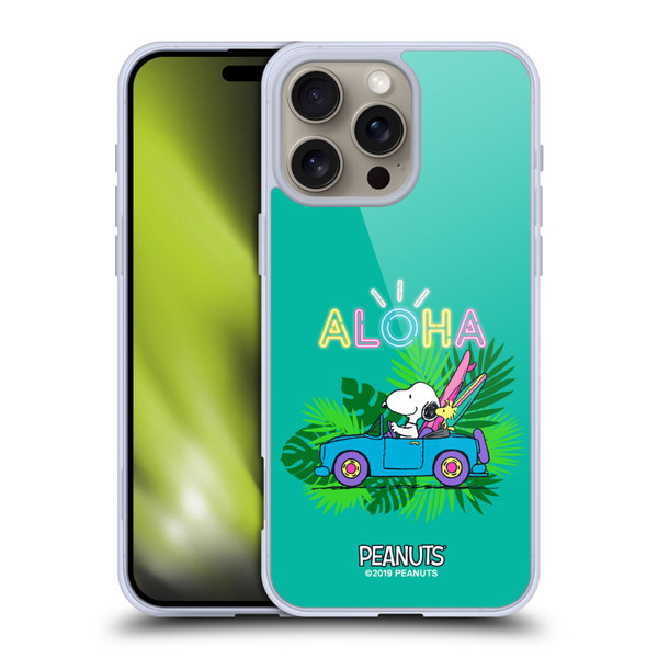 Peanuts Snoopy Aloha Disco Tropical Surf Soft Gel Case for Apple iPhone 16 Pro Max & MagSafe
