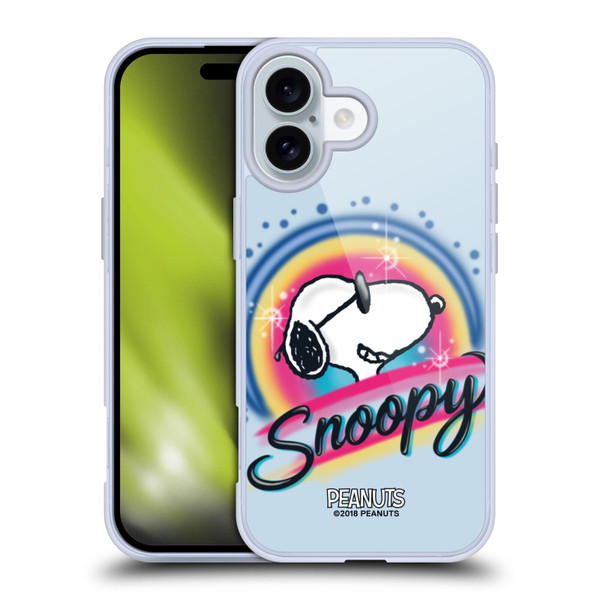 Peanuts Snoopy Boardwalk Airbrush Colourful Sunglasses Soft Gel Case for Apple iPhone 16