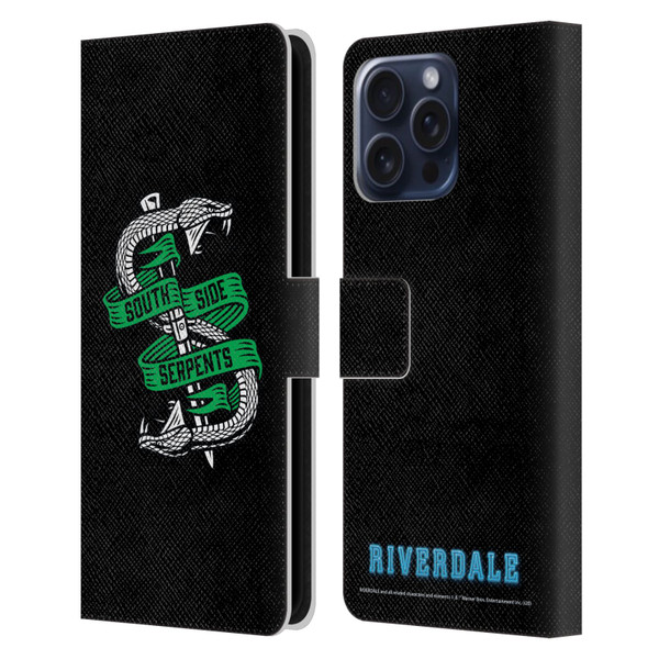 Riverdale Art South Side Serpents Leather Book Wallet Case Cover For Apple iPhone 16 Pro Max