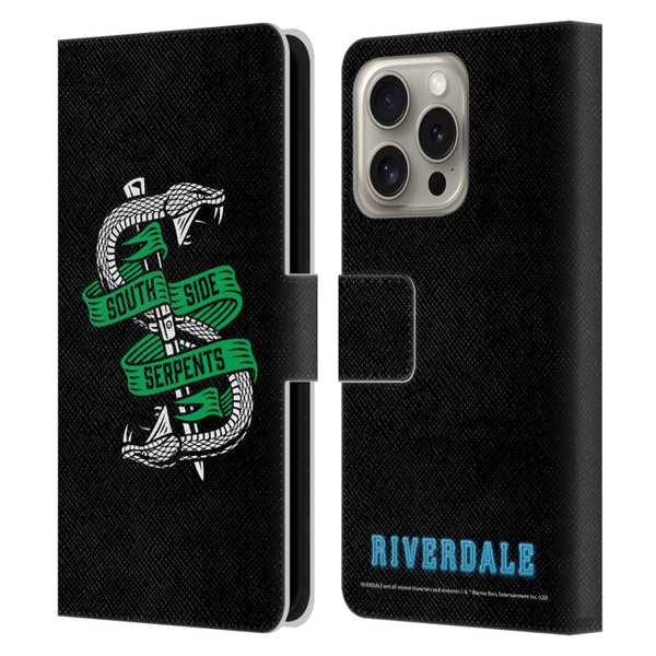 Riverdale Art South Side Serpents Leather Book Wallet Case Cover For Apple iPhone 16 Pro