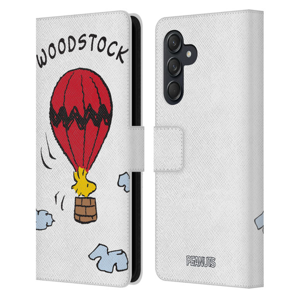 Peanuts Characters Woodstock Leather Book Wallet Case Cover For Samsung Galaxy M55 5G