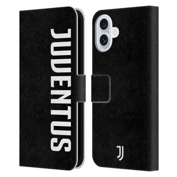 Juventus Football Club Lifestyle 2 Logotype Leather Book Wallet Case Cover For Apple iPhone 16 Plus