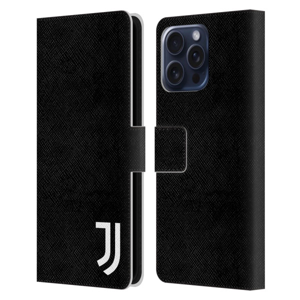 Juventus Football Club Lifestyle 2 Plain Leather Book Wallet Case Cover For Apple iPhone 16 Pro Max